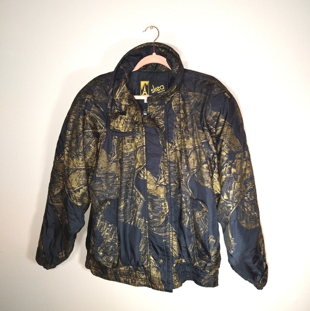 80s Vintage Skea Paris Vail Ski Coat Made in USA size 8 Women's Snow Gear
